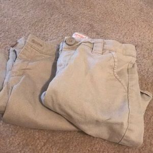 Girls Khaki school shorts